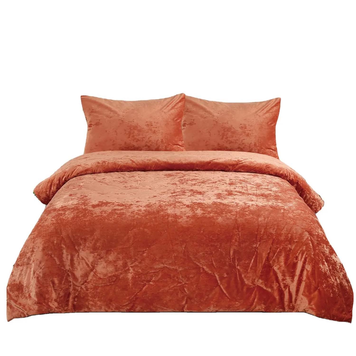 Export Velvet Quilts High Quality Pottery barn bedding sets Packaging for Bedding Solid quilted for home