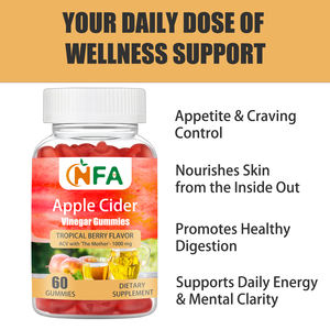 Factory customization Apple Cider Vinegar Gummies with Iodine <b>Supplement</b> Supports Nourishes Skin From the Inside Out Gummies - Product Image 3