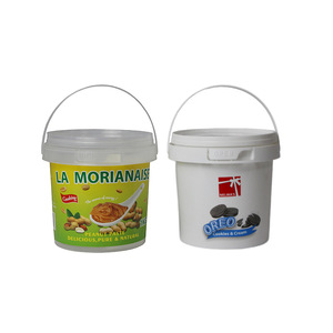 Récipient vide de 1L pour crème glacée, bonbon, peinture, outil d'étanchéité, baril de boue, <span class=keywords><strong>argile</strong></span> légère, organisateur seau paquet - Product Image 4