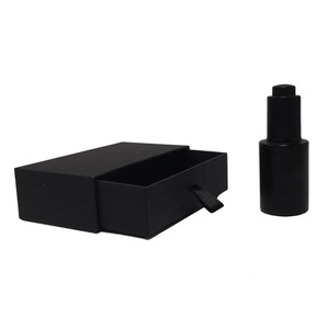 Vente en gros OEM – Flacon compte-gouttes en verre noir mat de 15 ml, 20 ml, 30 ml, 50 ml, 60 ml pour sérum d'huile essentielle pour barbe et cheveux, avec boîte en papier - Product Image 3