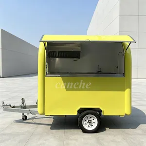 Carrito de Comida Móvil Popular en la UE, Mini Carrito de Café y Desayuno, Remolque para Helados y Postres, Ideal para Campamentos, con Cocina - Product Image 1