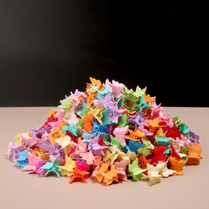 SongMay Nouvelle Mode Pince à Cheveux Petite Papillon en Plastique PS Givré Mat 2cm (2.2cm x 1.8cm) pour Franges de Filles - Product Image 3