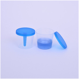 Urine Cup 40Ml <b>Plastic</b> Snap Cap Premium Grade For Medical Use - Product Image 1