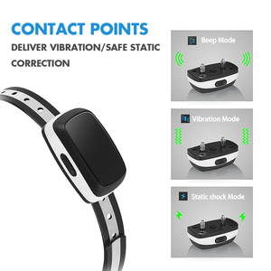 Verkäufer Elektronische Wiederaufladbare Hund Ausbildung Rinde Kragen Vibration Kein Schlag Bellen Hund <span class=keywords><strong>Alarm</strong></span> Anti Rinde Kragen - Product Image 3