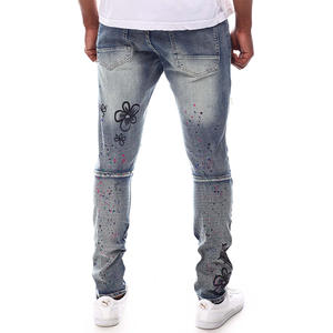 Jeans de Moda para <span class=keywords><strong>Hombre</strong></span>, de Alta Calidad, Elegantes y Ligeros, con Pedrería, Diseño Personalizado con Letras y Logotipo - Product Image 6