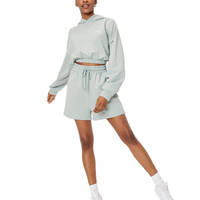 Ensemble de jogging deux pièces pour femme en velours, comprenant une veste courte et un pantalon de survêtement, avec logo brodé personnalisé en strass