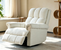 Fauteuil inclinable électrique vintage en chenille VOXHOME avec port USB, éponge haute densité, canapé individuel pour salon