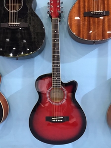 Offre Spéciale 40 pouces tilleul tilleul guitare acoustique pour débutant usine vente directe <span class=keywords><strong>pas</strong></span> <span class=keywords><strong>cher</strong></span> prix Caesar X-400C - Product Image 4