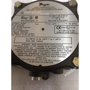   Interruptor de Presión Diferencial Antiexplosión 1950G-0-B-24-NA Usado - Product Image 3