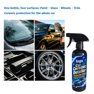 Spray Hydrophobe pour Plastiques de Voitures et Motos - Revêtement <span class=keywords><strong>Céramique</strong></span> Liquide Nano, Polissage Sans Eau, <span class=keywords><strong>Cire</strong></span> de Protection Brillante pour Voiture, Durée de Vie 3 Ans - Product Image 2