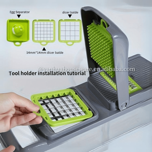 เครื่องหั่นอาหารอเนกประสงค์เครื่องหั่น<span class=keywords><strong>ผัก</strong></span>เครื่องหั่นแครอทหัวหอม - Product Image 2