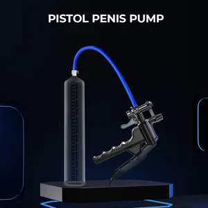 Bomba de alargamento do pênis, tamanho da válvula de liberação rápida m, pistola plástica do pênis