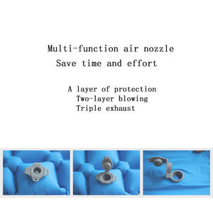 Colchón inflable individual plegable para exteriores ultraligero y portátil con almohada para actividades de viaje y senderismo - Product Image 3