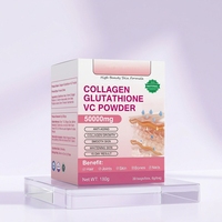 Poudre de Collagène, Glutathion et Vitamine C pour Adultes : Éclaircissement de la Peau, Élasticité, Soutien Anti-Âge, Santé des Ongles et des Articulations – 30 Sachets Portables