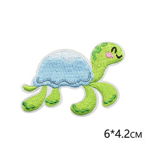 Parches temáticos de playa de verano con olas marinas, conchas, cangrejos, palmeras para ropa, decoración de bolsas DIY - Product Image 3