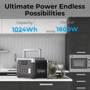 1024Wh 1536Wh Silent Solar <b>Generator</b> Mini Portable Power Station 1500W 1800W P1000EPLUS Power Station P1000EPLUS - Product Image 2