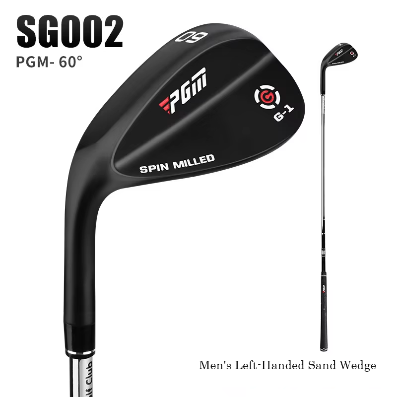 Left-hand black sand wedge-60 degrees