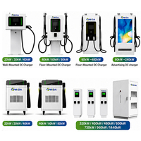 Station de recharge DC pour véhicules électriques sur pied 60kW 80kW 120kW 160kW, double port 200-1000Vdc avec protection IP54