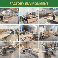 Ensemble de meubles de restaurant commercial modernes de style sud-est asiatique, écologiques, durables et robustes, tables et chaises en bois semi-circulaires