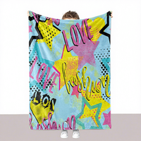 Couverture en peluche douce personnalisée imprimée pour le salon, décoration intérieure, cadeau chaleureux