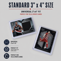 Porte-cartes rigide en PVC extra épais 35PT de qualité supérieure pour cartes de visite, lot de 25