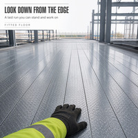 Système de coffrage métallique haute résistance pour terrasses, solution de plancher économe en main-d'œuvre pour la construction