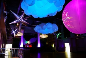 Lễ Hội Câu Lạc Bộ Trời Ý Tưởng Themeparty Trang Trí Bơm Hơi Trần LED Chiếu Sáng Đám Mây Bóng Trang Trí Sân Khấu Trang Trí - Product Image 3