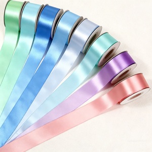 Grosir 4cm pita Satin untuk bunga kue pernikahan dekorasi kursi ikat pinggang kemasan hadiah warna kustom - Product Image 6