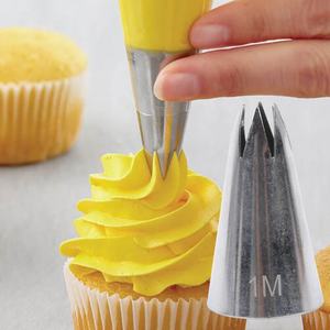 Douilles de pâtisserie pour gâteaux, 50 pièces 1M # 2A # 2D # 2F # 6B, buse de glaçage pour dessert, Fondant décor, fleur, confiserie, crème, Gadgets de cuisine - Product Image 5