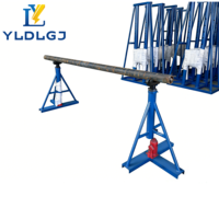 Soporte para Bobinas de Cable de Alta Resistencia YILI de 20T, Soporte Hidráulico Ajustable para Bobinas de Cable, Soporte para Bobinas de Alambre para Trabajos Eléctricos y de Telecomunicaciones