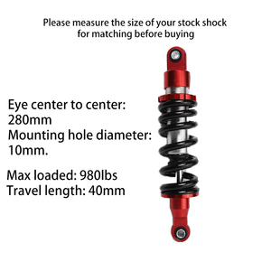 <span class=keywords><strong>Amortisseur</strong></span> de moto 280 mm pour Honda CRF50 XR70 SDG SSR 107 <span class=keywords><strong>125</strong></span> Yamaha Suzuki Dirt Bike ATV Suspension arrière - Product Image 2