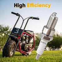 Nouvelles bougies d'allumage en cuivre iridium F7RTC (lot de 2) – Remplacement pour Champion Denso R41CXLS OEM – Convient aux motos, VTT et motos tout-terrain