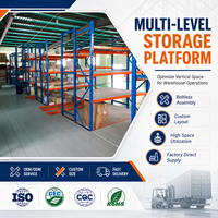 Système de rayonnage industriel robuste pour mezzanine, haute capacité de charge, protection contre la corrosion, revêtement électrostatique en poudre, rayonnage sur mesure