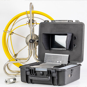 Lentille rotative à 360 ° Caméra d'inspection de tuyau endoscope industriel <span class=keywords><strong>HD</strong></span> avec tige de poussée pour DN 20-400mm - Product Image 1