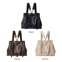 Sac à dos rétro en cuir pleine fleur grande capacité, souple et tendance, style universitaire, sac de voyage à bandoulière, sac à double sangle pour l'épaule