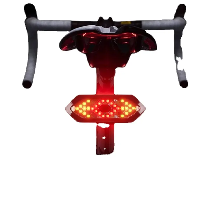 Ensemble de feux de vélo Offre Spéciale sécurité intelligente vélo clignotant lumière sans fil télécommande vélo direction feu arrière batterie Leds