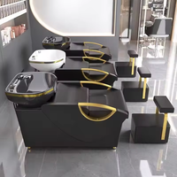 PLUS DESIGN Mobilier de salon contemporain moderne de haute qualité, confortable et réglable, avec shampoing, pour salon de coiffure