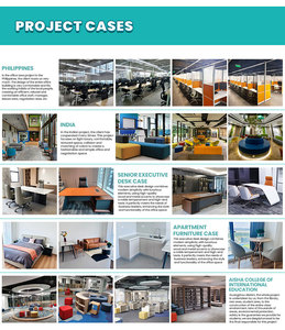 Tùy Chỉnh Hiện Đại Tối Giản Văn Phòng Điều Hành Bảng Rắn Gỗ Quản Lý Bàn Cho Văn Phòng Xây Dựng Làm Việc Bàn Đồ Nội Thất - Product Image 5