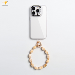 Correa de <span class=keywords><strong>pulsera</strong></span> con cuentas de frutas para teléfono móvil para mujer, con parche de sujeción, espejo extraíble y cordón decorativo para iPhone 17 Pro - Product Image 4
