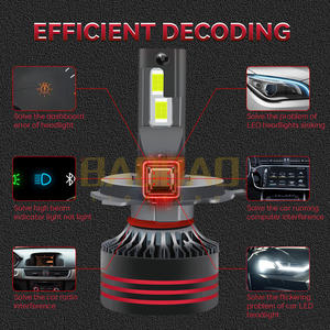 หลอดไฟหน้ารถยนต์ M8 Pro Max 120w 200w H1 H3 H4 H7 H11 H13 9005 4300k 50000lm M8pro Led ให้ความสว่าง 120000 lm - Product Image 6