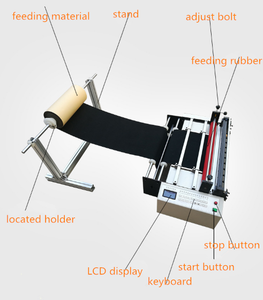 FQD-400 400 <span class=keywords><strong>à</strong></span> 1600 non-tissé tissu <span class=keywords><strong>feuille</strong></span> d'aluminium Film sable papier rouleau <span class=keywords><strong>à</strong></span> <span class=keywords><strong>feuille</strong></span> coupe étanchéité trou poinçonneuse - Product Image 2