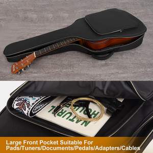 Échantillon gratuit, vente en gros de housse de guitare, étui de guitare avec rembourrage de 8 mm et double sangle d'épaule réglable - Product Image 6