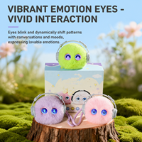 Nouvelle Génération Compagnon de Bureau Intelligent IA en Peluche, Jouet Interactif WiFi, Robot de Chat Animé avec Yeux Expressifs, Animal en Peluche pour Enfants