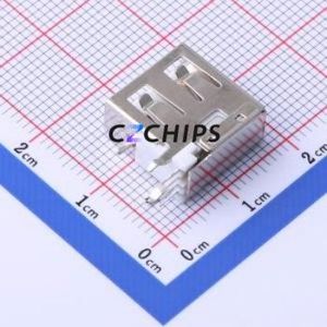 906-362A1012D10200 USB Connector Through hole Component (THT) Connector Type-A USB 2.0 Female Side Insert - Product Image 2