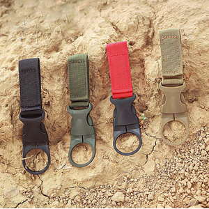Wholesale Portable Water Bottle Hanging Buckle <b>Clip</b> Nylon Webbing Strap for Backpack Belt Outdoor Hiking Carabiner <b>Ring</b> Holder - Product Image 5