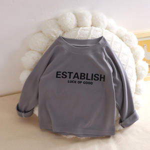 Ropa Interior Térmica de Poliéster para <span class=keywords><strong>Niños</strong></span> y Niñas, Camisetas de Manga Larga para Otoño/Invierno, Ropa Interior Informal de Color Sólido - Product Image 6