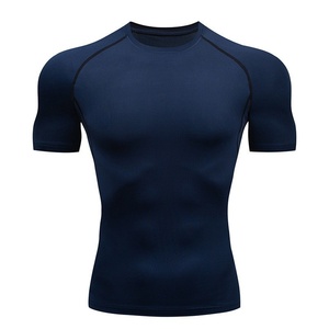Camiseta Ligera <span class=keywords><strong>de</strong></span> Verano para Hombre, Cuello Redondo, Seda <span class=keywords><strong>de</strong></span> Leche, Deportiva, Ajustada, Manga Corta, Secado Rápido - Product Image 5