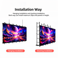 BSLED Hochleistungs-Wasserdichter Vollfarbiger LED-Bildschirm P1.5 P1.953 P2.604 P2.976 P3.91 Indoor Outdoor Miet-Display Videowand