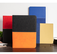 Portefeuille Padfolio en cuir pu coloré compact d'affaires avec fermeture à glissière et calculatrice