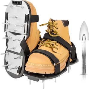 Chaussures d'aérateur de pelouse à boucles en métal robustes de taille unique 3 sangles réglables Fournitures de jardin Tout nouveau design unique Installation gratuite - Product Image 1